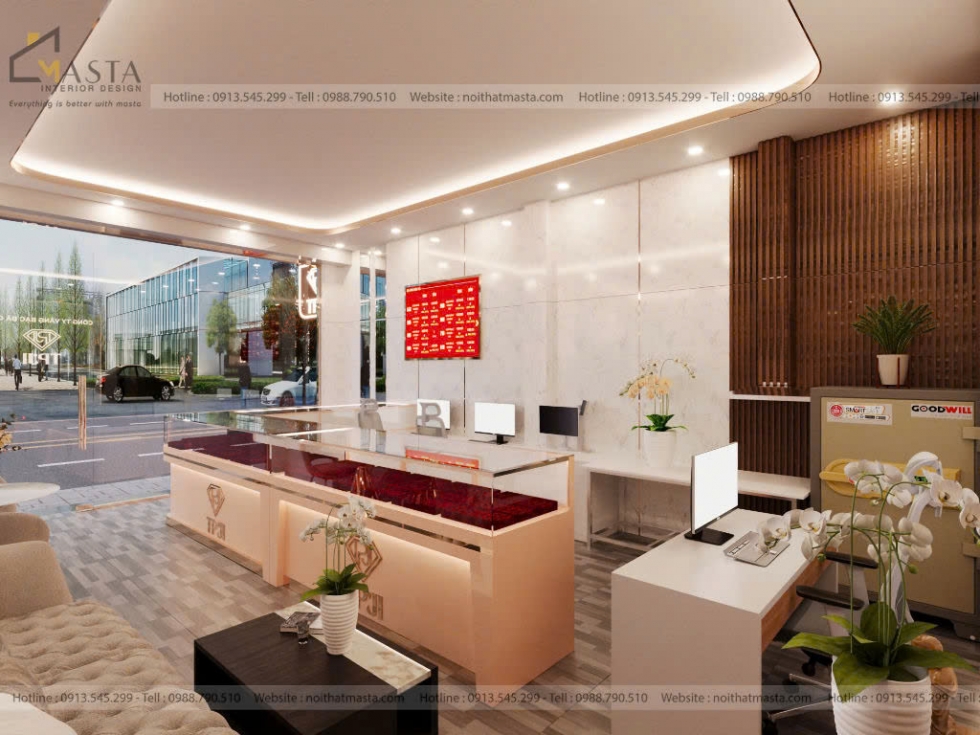 Phối cảnh 3D thiết kế trang sức Campione Jewelry, quận 3 (Option ideas 2)